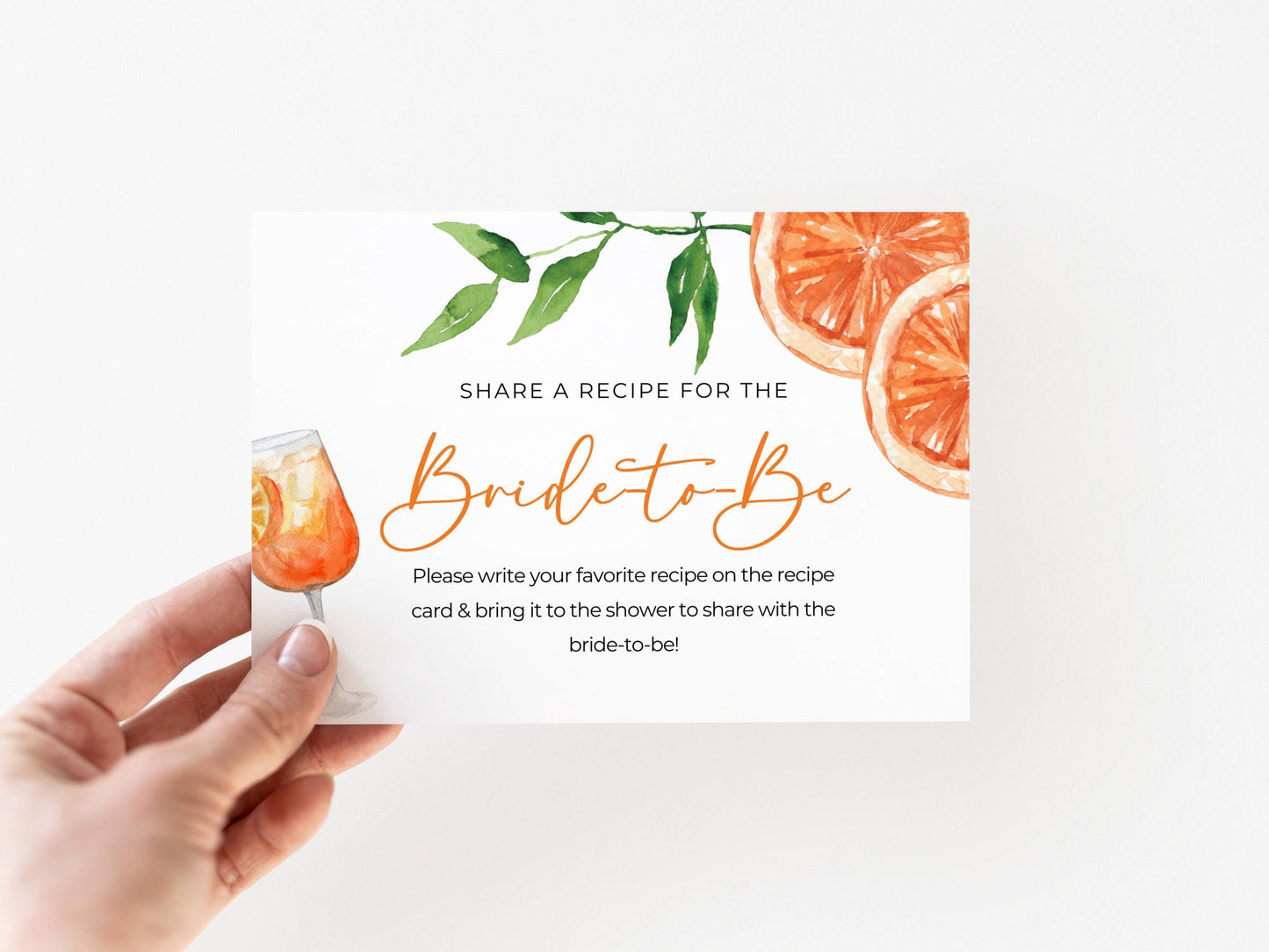 Love at First Spritz Recipe Card
