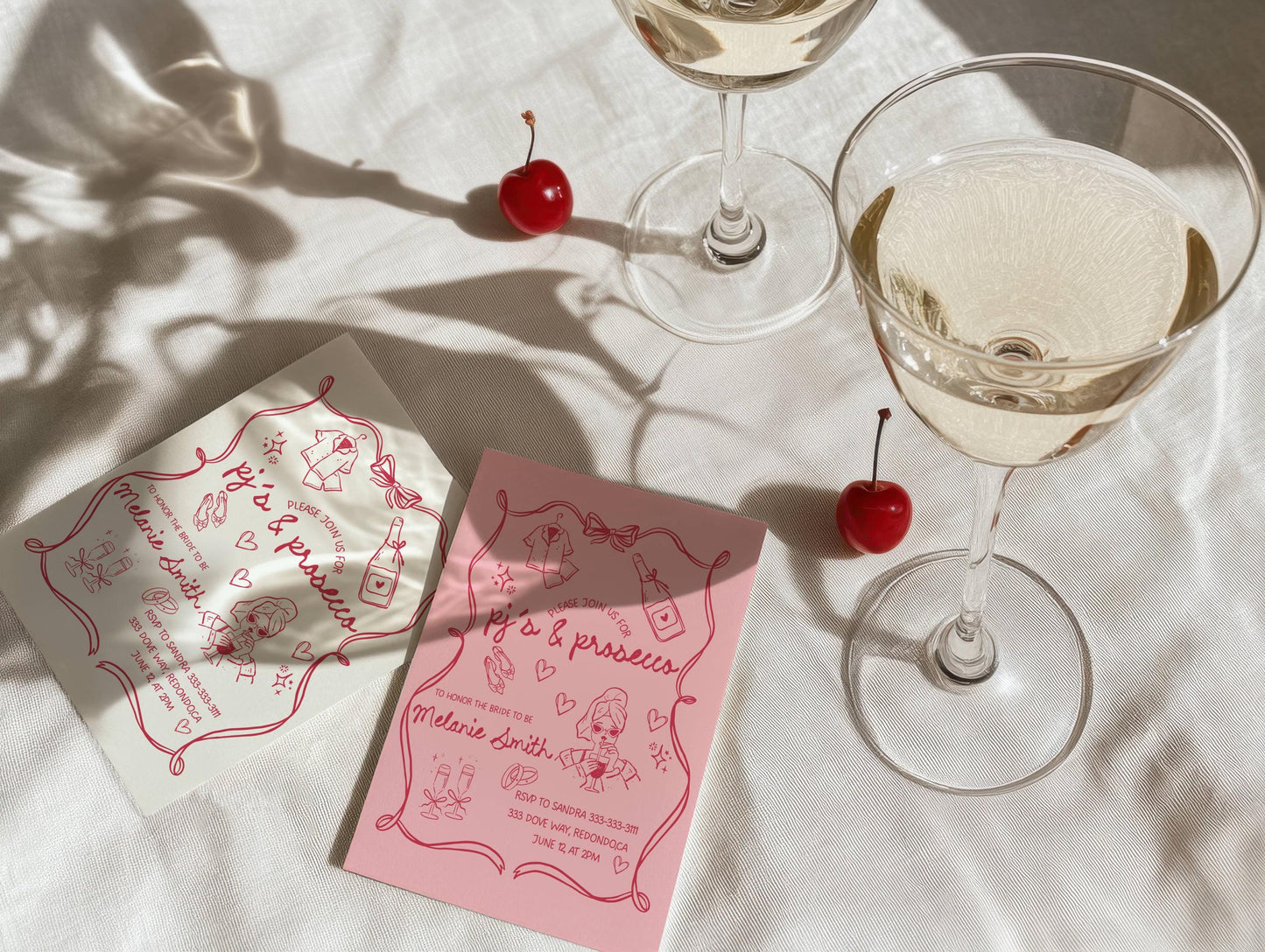 Pajamas and Prosecco Pink