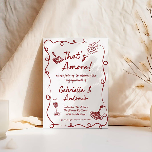 Authentic Thats Amore Invitation