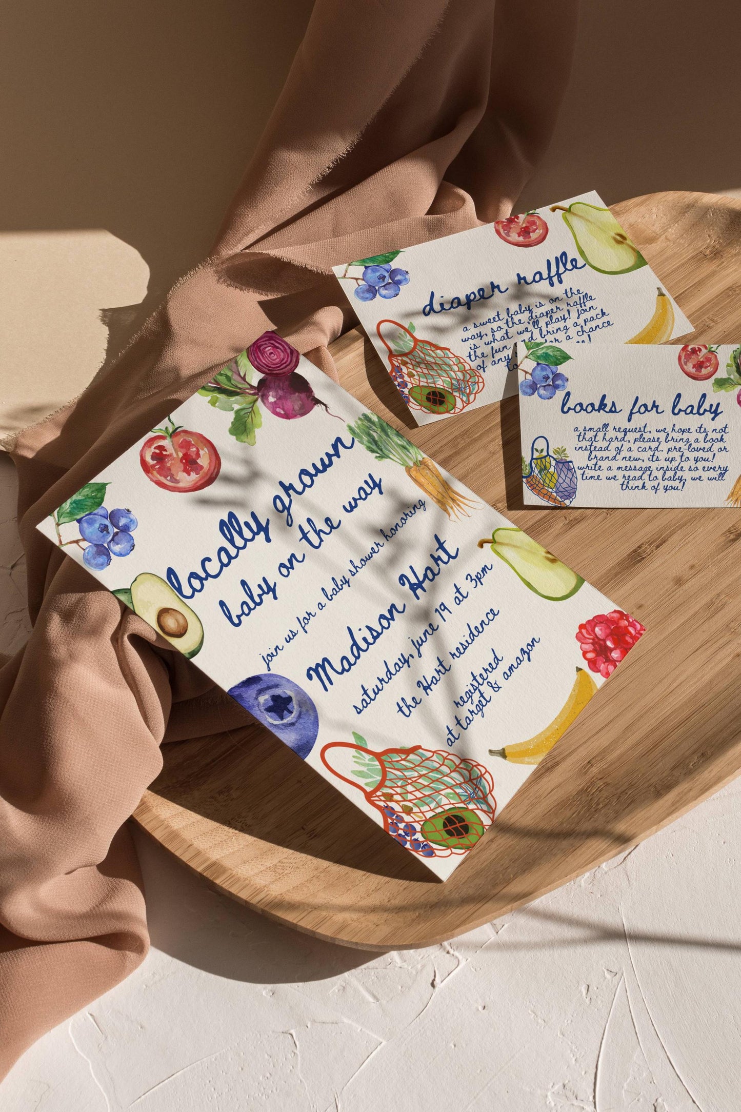 Locally Grown Baby Shower Invite
