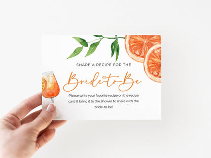 Love at First Spritz Recipe Card