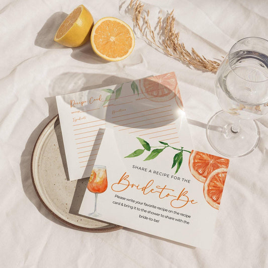 Love at First Spritz Recipe Card