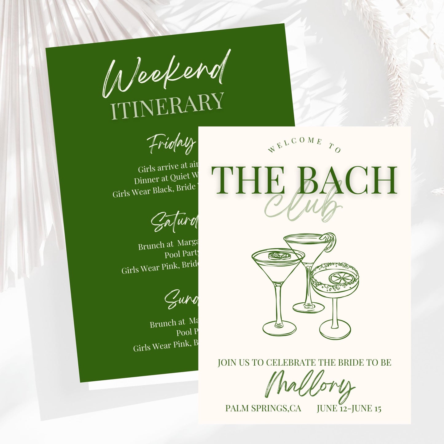 The Bach Club Invitation (Olive)