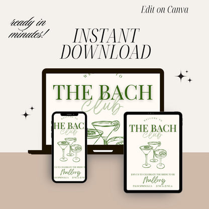 The Bach Club Invitation (Olive)
