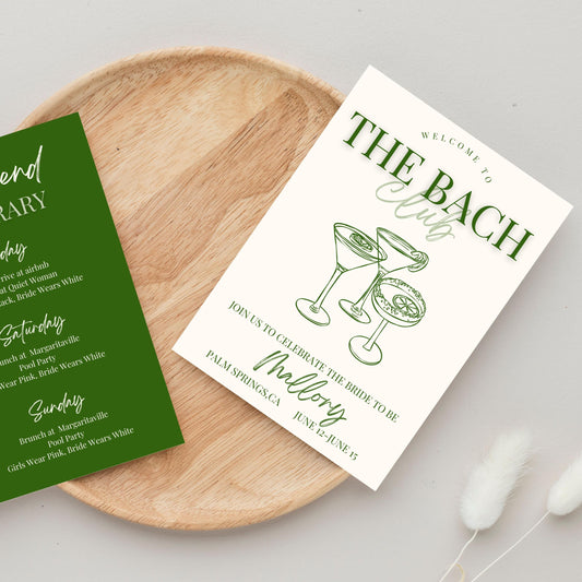 The Bach Club Invitation (Olive)
