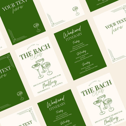 The Bach Club Invitation (Olive)