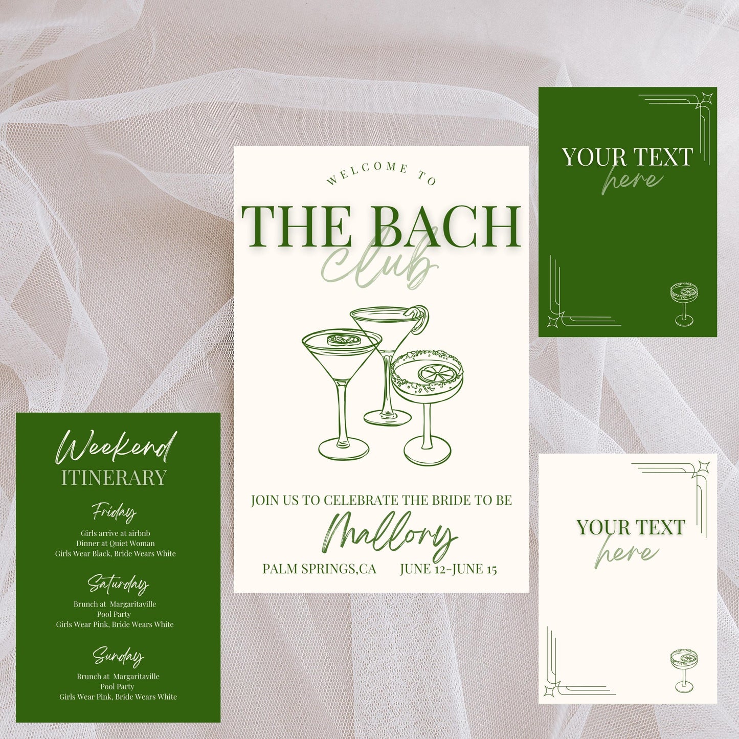 The Bach Club Invitation (Olive)