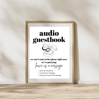 Audio Guest Book Sign Template