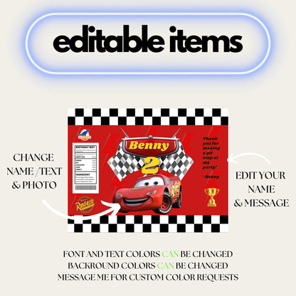 Cars - Custom Chip Bag