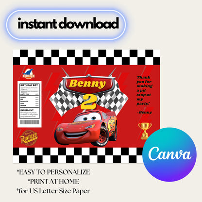 Cars - Custom Chip Bag