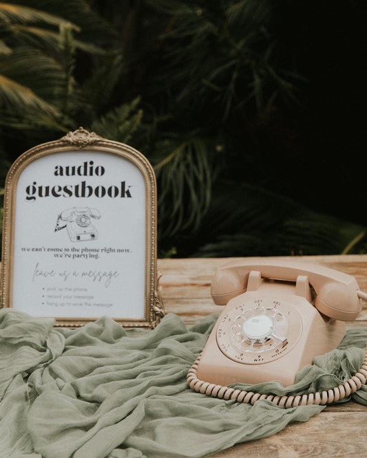 Audio Guest Book Sign Template