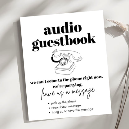 Audio Guest Book Sign Template