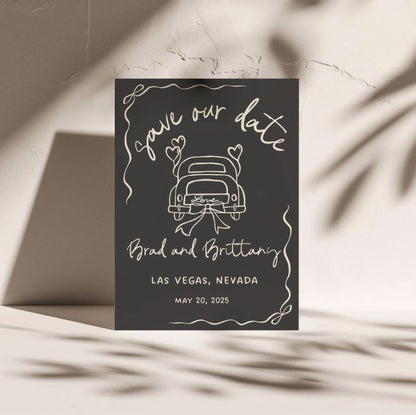 Vegas Wedding Save the Date Template